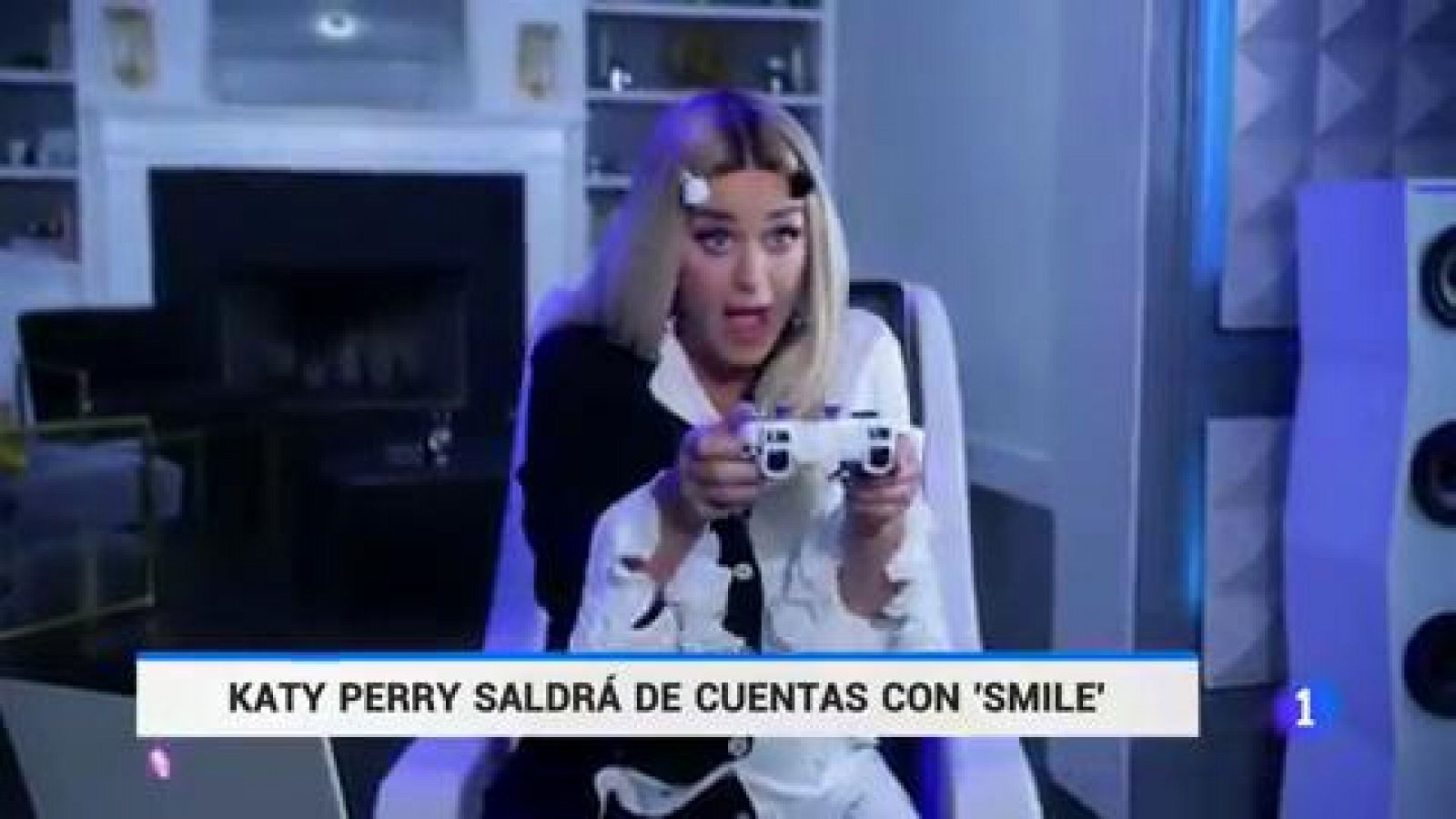 Telediario 1: Katy Perry estrena el videoclip del sencillo 'Smile', que dará título a su nuevo álbum | RTVE Play