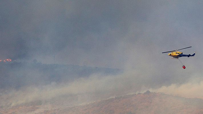 Informativo 24h - Reactivados los medios aéreos en el incendio de Zamora, que sigue sin control