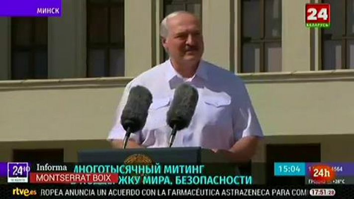 Lukashenko recibe el apoyo de Rusia y se niega repetir las elecciones