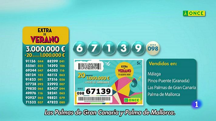 Sorteos ONCE - Sorteo ONCE - 16/08/20