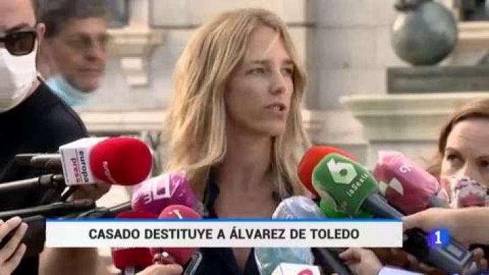 Telediario 1 - Álvarez de Toledo considera "perjudicial" para el PP la decisión de Casado de destituirla como portavoz en el Congreso
