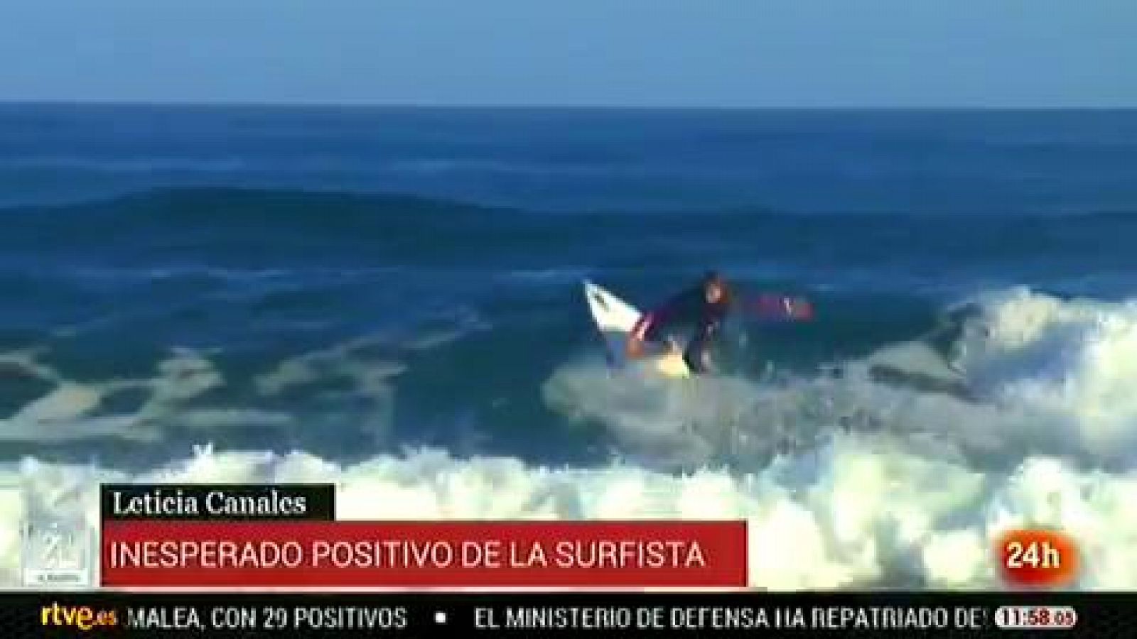 El coronavirus "sorprende" a la surfista Leticia Canales