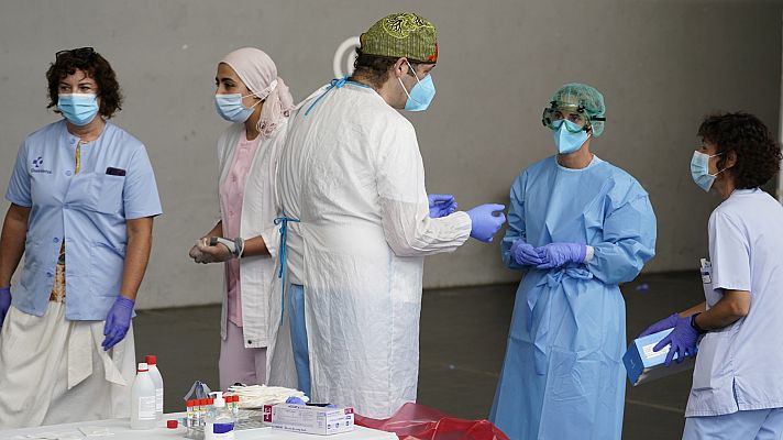 Telediario 1 - España, el país europeo con mayor tasa de contagios