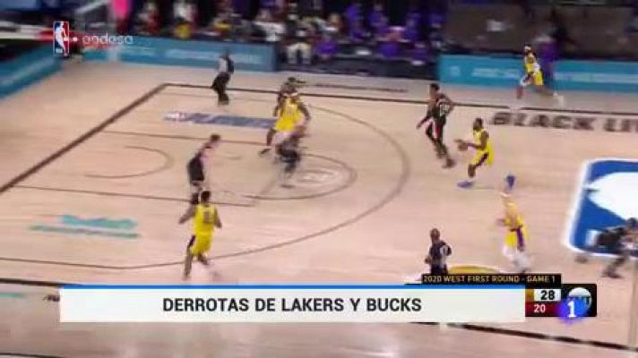 Derrotas de los Lakers y Bucks ante los Trail Blazers y Magic