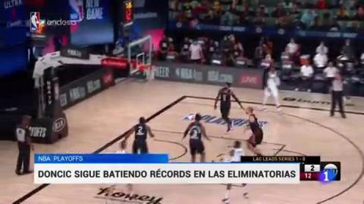 Telediario 1 - Victorias de Toronto y Dallas en los playoffs de la NBA