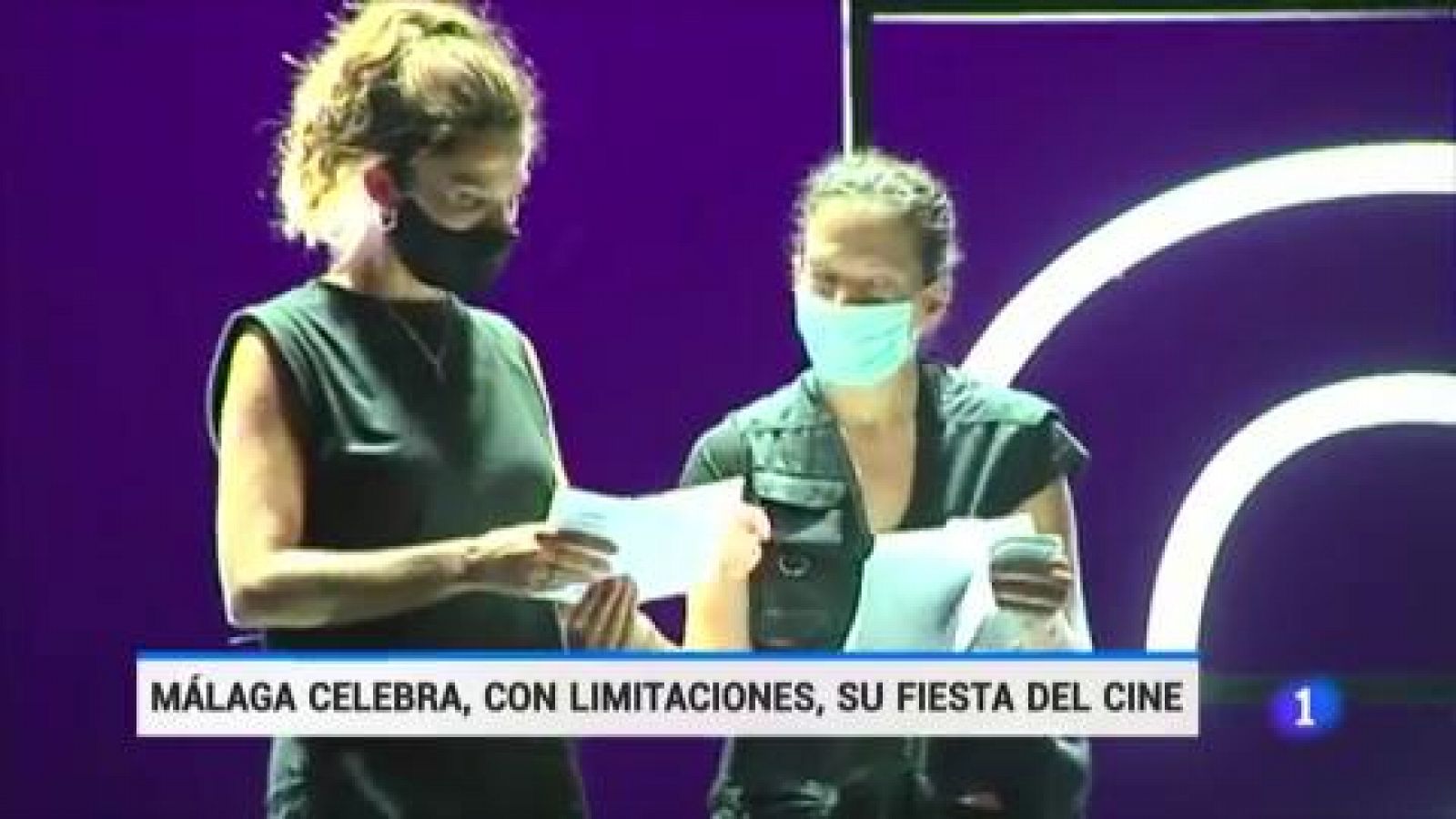 Telediario 1: Muchas ganas de cine en el Festival de Málaga pero sin alfombra roja y con mascarillas | RTVE Play