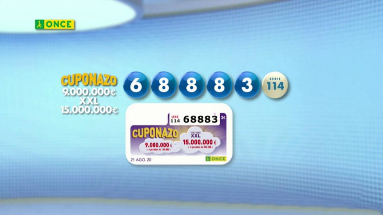 Sorteo ONCE - 21/08/20 - ver ahora