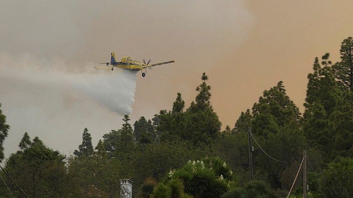 Telediario 1 - El incendio en La Palma deja ya 400 hectáreas calcinadas