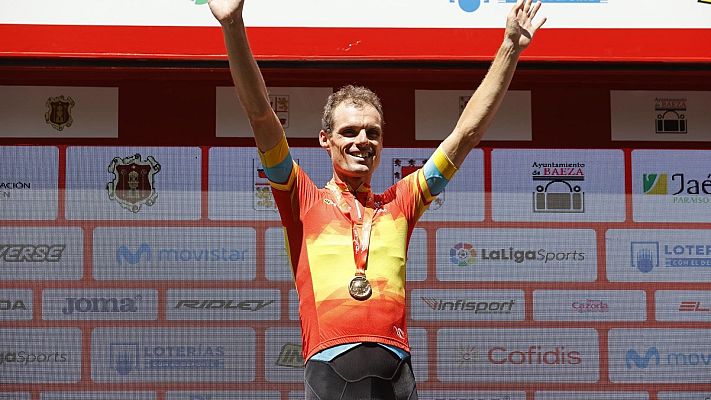 Telediario 1 - Luis León Sánchez, campeón de España de ciclismo en ruta