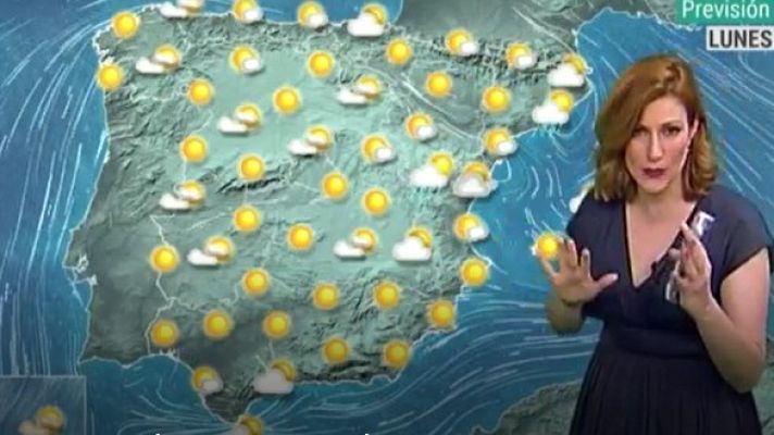 Telediario 1 - La semana empieza con predominio de cielo despejado y calor en el suroeste