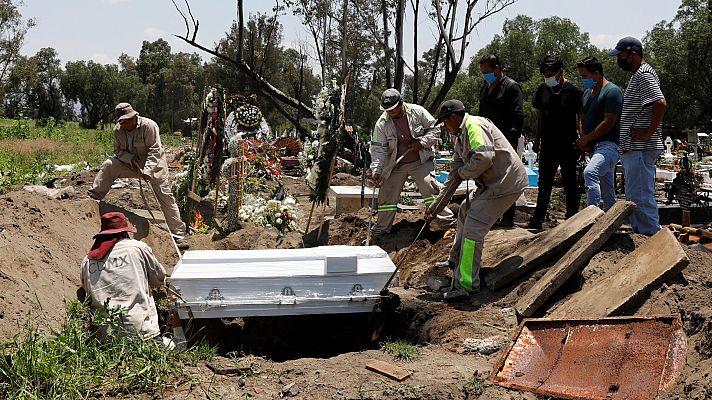 Telediario 1 - México, tercer país del mundo en muertes con coronavirus
