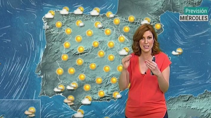 Telediario 1 - La Aemet prevé un aumento de las temperaturas en Canarias, Galicia, Andalucía y en Baleares