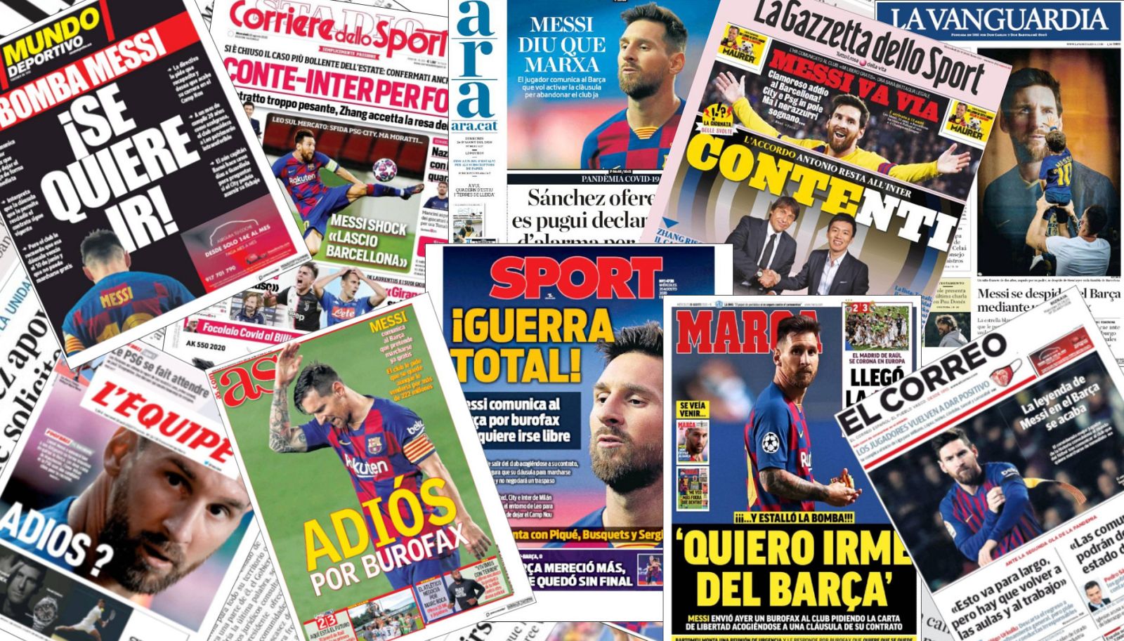 El mensaje de Messi al Barça sacudió las redacciones de medio mundo