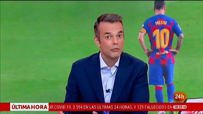 Santiago Nebot, experto en derecho del fútbol, cree que la comunicación de Messi es una "estrategia para negociar"