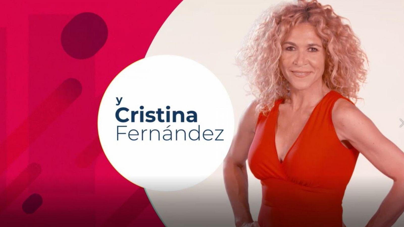 Cristna Fernández estará en "La Hora de La 1"