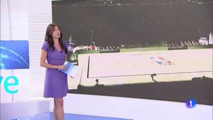Telediario 1 - El plante de la NBA contra el racismo hace peligrar el final de la temporada