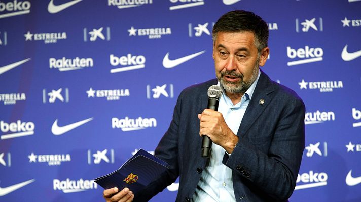 Telediario 1 - Bartomeu estaría dispuesto a dimitir a cambio de que Messi se quede