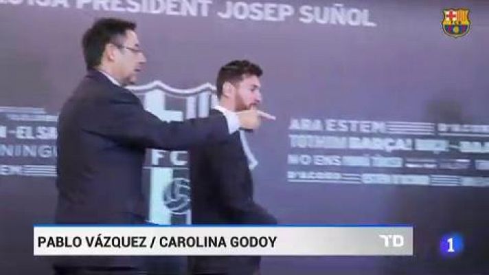 Telediario 1 - Messi y el Barça, condenados a un acuerdo para evitar una pugna judicial