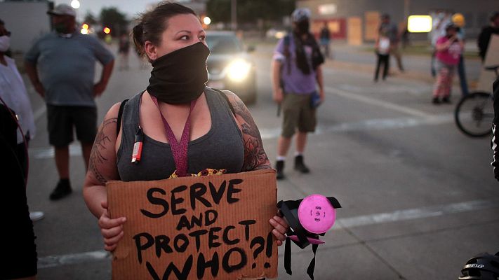 Primera noche pacífica en Kenosha tras varias jornadas de protestas antirracistas por el tiroteo a Jacob Blake