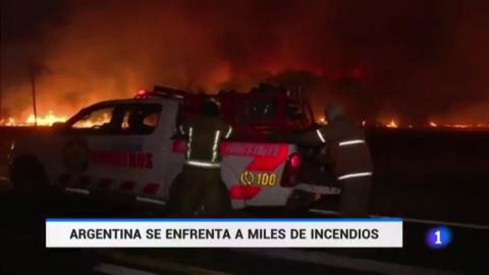 Telediario 1: Argentina en llamas: más de 120.000 hectáreas arrasadas y más de una decena de provincias afectadas  | RTVE Play