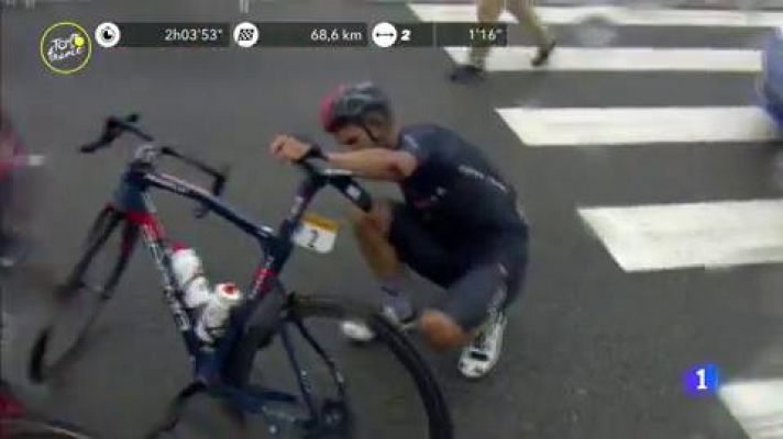 Telediario 1 - El noruego Kristoff se viste de amarillo en Niza