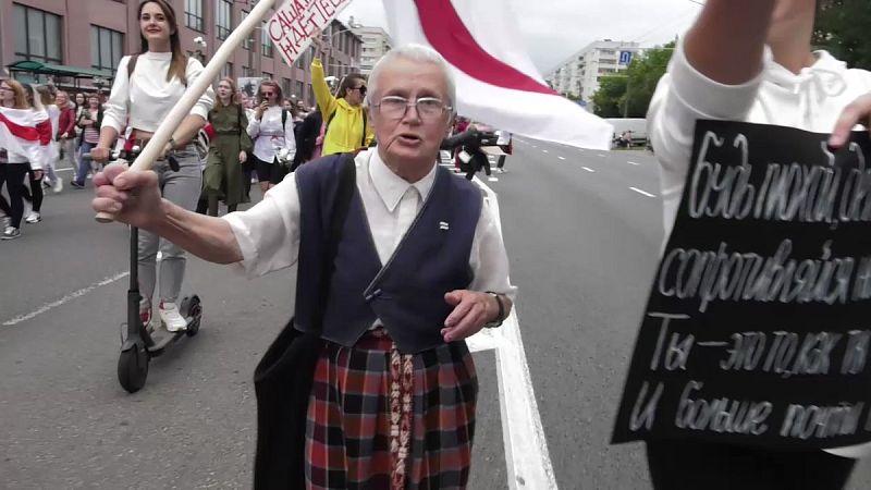 Continúan las manifestaciones en Minsk para pedir la dimisión de Lukashenko