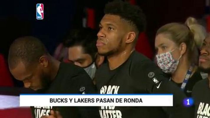 Telediario 1 - Bucks y Lakers eliminan a Magic y Trail Blazers