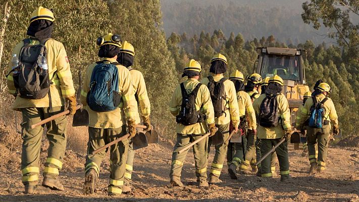 Telediario 1 - Estabilizado el incendio forestal de Huelva tras quemar más de 12.000 hectáreas