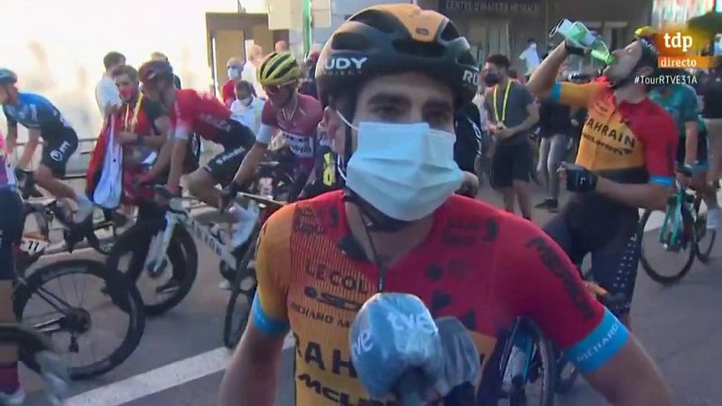 Tour 20209 | Mikel Landa: "El golpe fue donde me fisuré las costillas. Por suerte no ha sido nada"