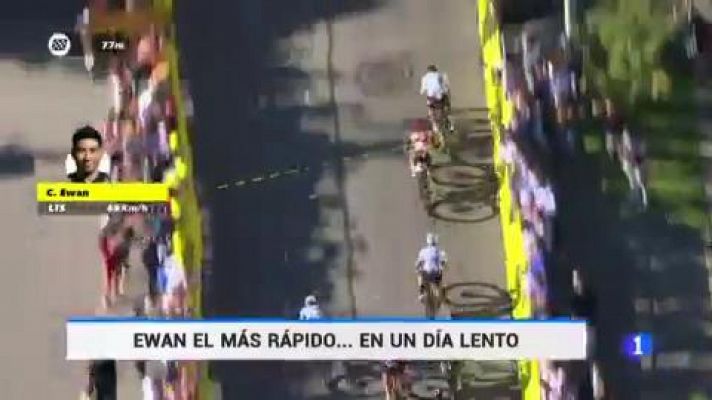Telediario 1 - Tour 2020 | Ewan, el más rápido en un día lento