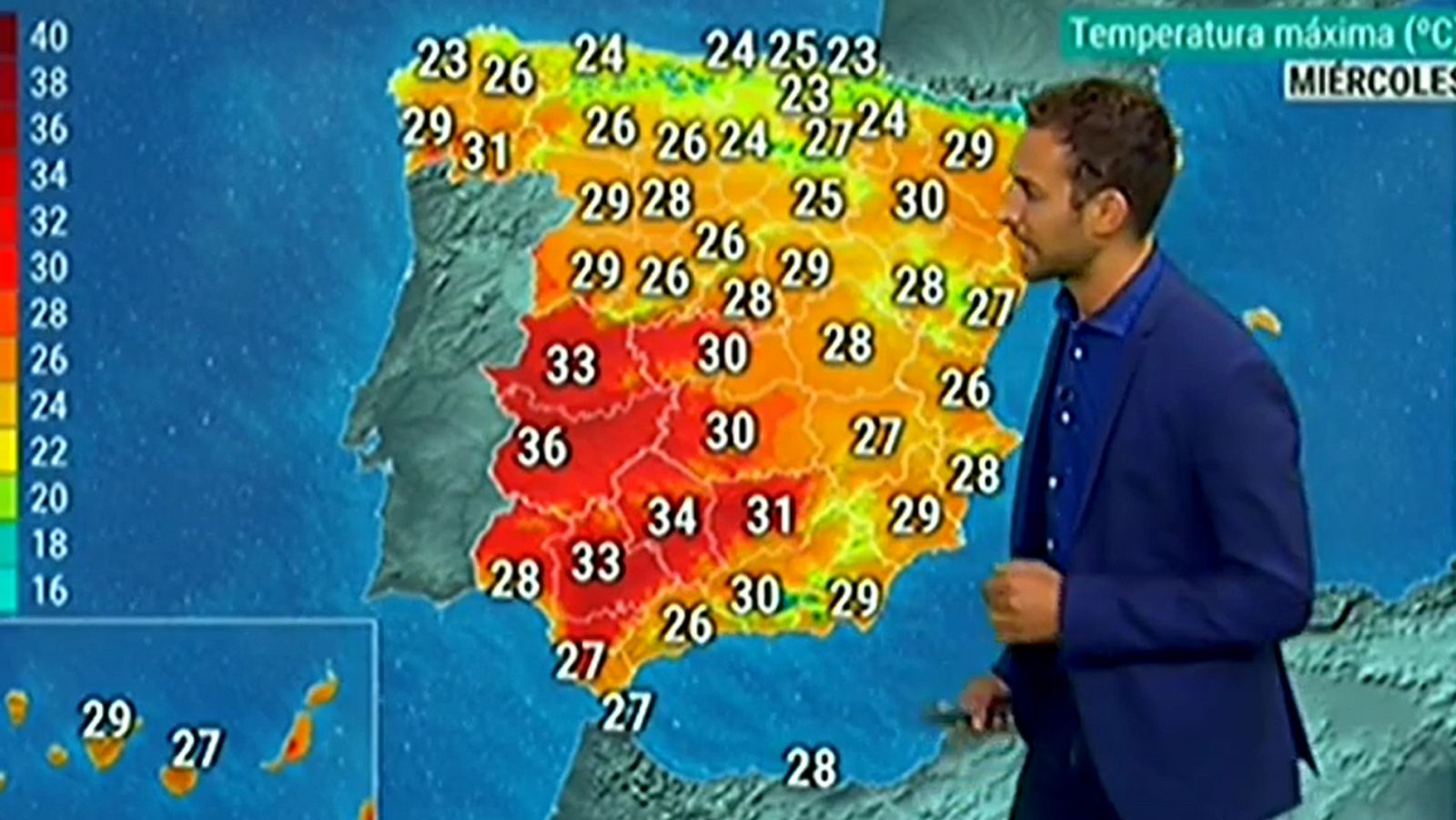 Las temperaturas suben de manera generalizada y habrá probabilidad de chubascos en el Mediterráneo