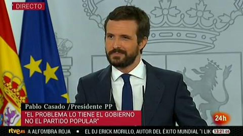 Casado anuncia, tras reunirse con Sánchez, que no hay acuerdo en los Presupuestos: "No puede ser un trágala"