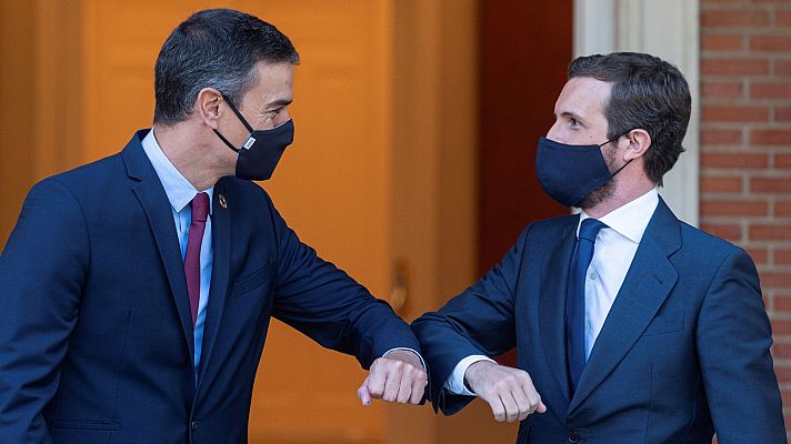 Telediario 1 - La reunión Sánchez-Casado acaba sin acuerdo sobre presupuestos y renovar el poder judicial