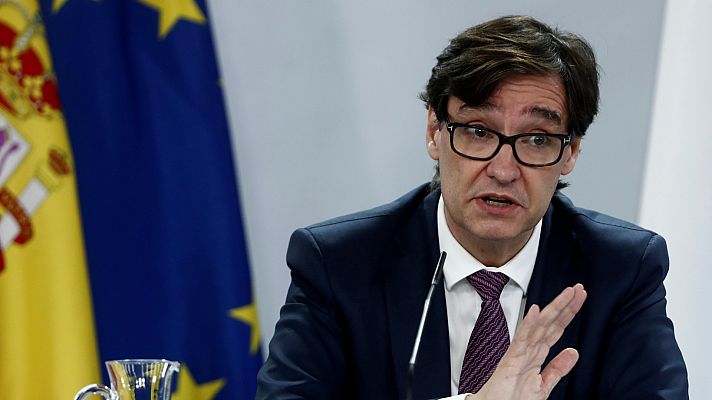 Telediario 1 - Sanidad se reunirá periódicamente con Madrid, Castilla-La Mancha y Castilla y León para coordinar actuaciones frente al virus