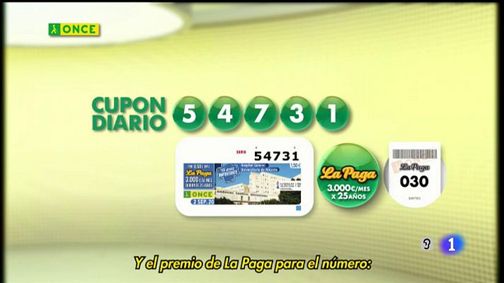 Sorteos ONCE - Sorteo ONCE - 02/09/20