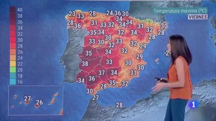 Avisos en Ourense y Vizcaya por calor y en Cádiz por viento y oleaje
