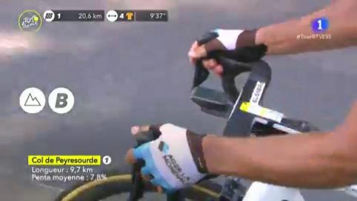 Tour de Francia - Tour 2020 | Subida completa al Peyresourde, con récord de Pogacar