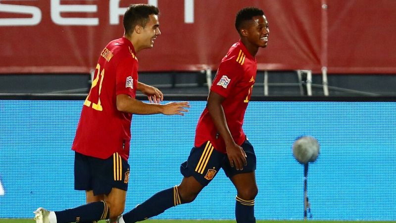 España - Ucrania | Fati hace el tercero y bate un récord - UEFA Nations League | Ver