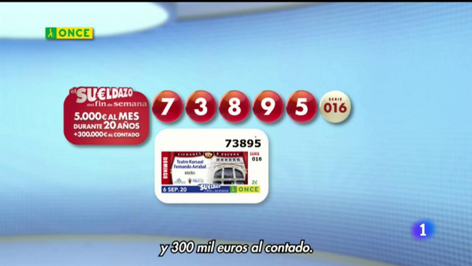 Sorteo ONCE - 06/09/20 - RTVE.es