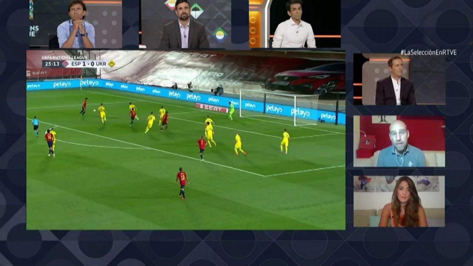 Fútbol - UEFA Nations League 2020. Programa "Estudio Estadio Selección". Postpartido: España - Ucrania - RTVE.es