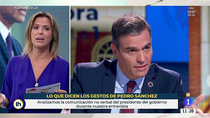 El lenguaje no verbal de pedro sánchez - la hora de la 1