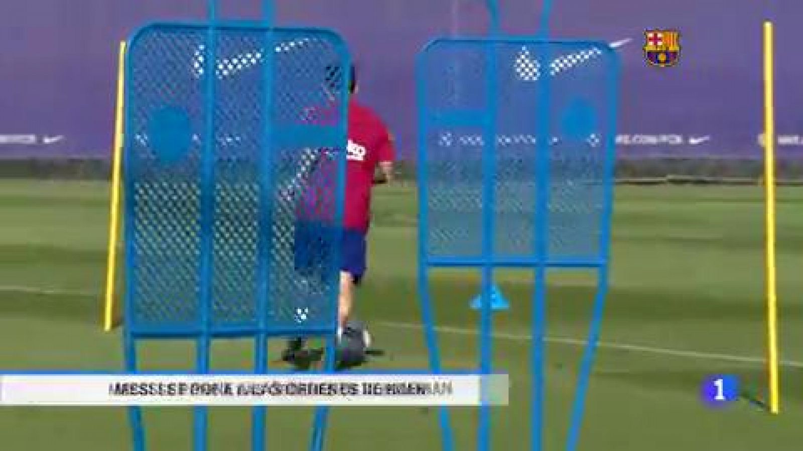 Messi retoma los entrenamientos con el Barça | Ver