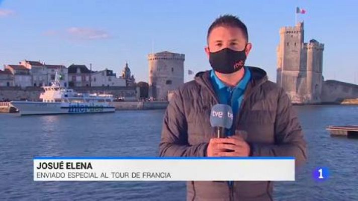Telediario 1 - El Tour, pendiente de las pruebas de coronavirus