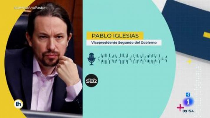La hora de La 1 - Pablo Iglesias revela que tuvo una fuerte discusión con Sánchez por no informarle de la "huída del rey emérito"