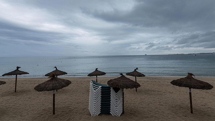 Chubascos y tormentas localmente fuertes en Baleares