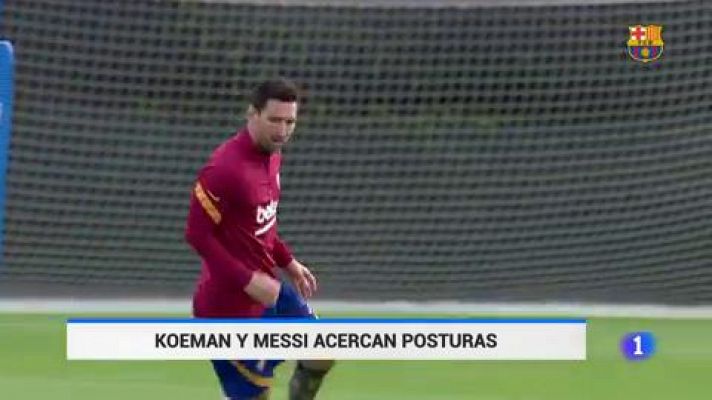 Telediario 1 - El Barça de Koeman va tomando forma