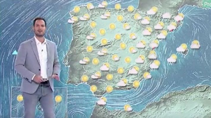 Telediario 1 - La Aemet prevé chubascos y tormentas en el noreste peninsular, especialmente en Cataluña