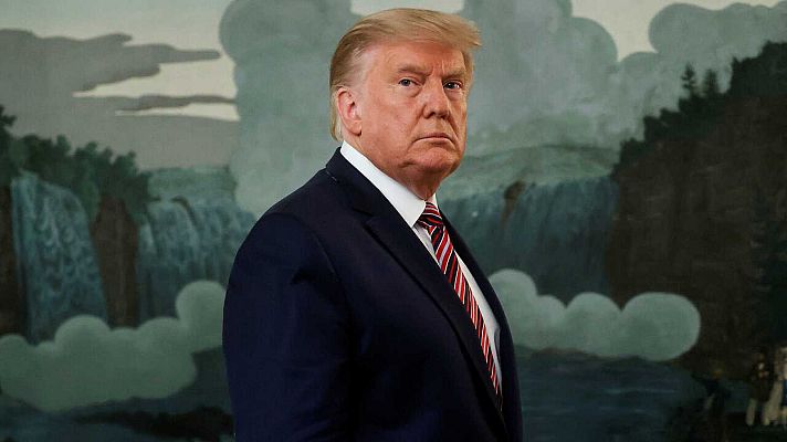 Telediario 1 - Trump minimizó el coronavirus para que no cundiera el pánico