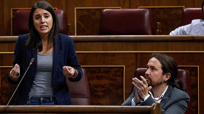 Telediario 1 - Calvente denuncia ante el juez amenazas de Podemos y mantiene que 'Dina' es un "montaje" de Iglesias y Montero