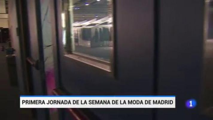 Telediario 1 - La semana de la moda de Madrid ha comenzado este jueves con grandes medidas de seguridad por el coronavirus